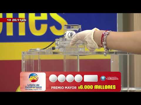 Resultados del Sorteo del Premio Mayor de $6.000 Millones de la Lotería de Cundinamarca