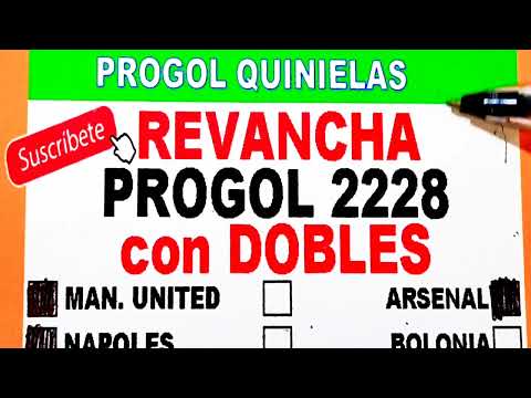 Progol Revancha 2228 con DOBLES | Progol 2228 con DOBLES | Progol 2228 | #progol2228  | #progol2228