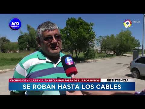 Se roban hasta los cables: vecinos de Villa San Juan reclaman falta de luz por robos - NOTICIERO 9