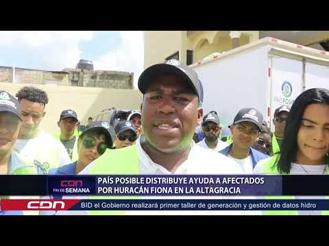País posible distribuye ayuda a afectados por huracán Fiona en La Altagracia