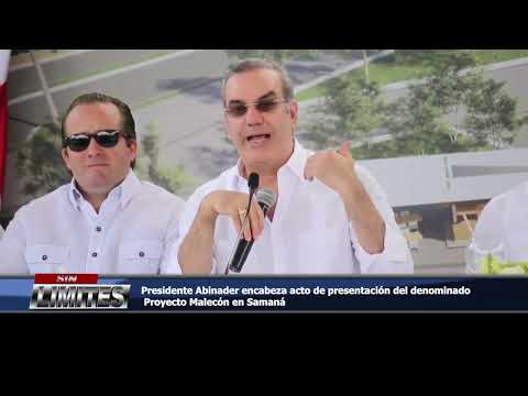 Presidente Abinader encabeza acto de presentación del denominado Proyecto Malecón en Samaná