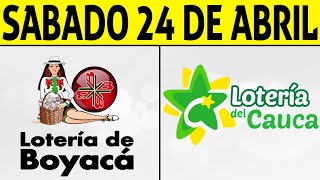 Resultados Lotería de BOYACÁ y CAUCA Sábado 24 de Abril de 2021 | PREMIO MAYOR ????????????