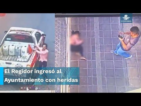 Así cayó desde un balcón el regidor de Salvatierra, Guanajuato, Jorge Luis Zamora