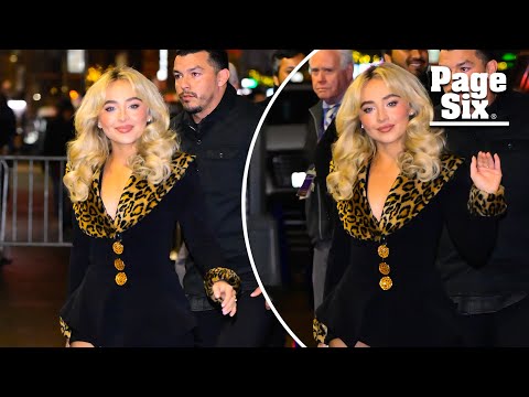 Sabrina Carpenter goes full Fran Fine in vintage leopard set: ‘She knows her divas’