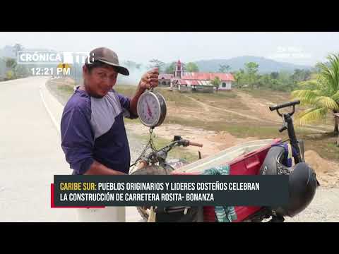 Bonanza y Rosita reciben del Gobierno de Nicaragua 30 kilómetros de concreto hidráulico