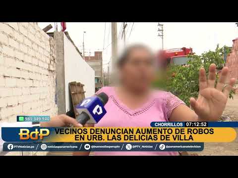 BDP Robos en urbanización Las Delicias en Chorrillos
