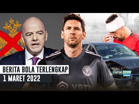 Sepak Bola⚽ FIFA Banned Sepak Bola Rusia 😱 Ribery Kecelakaan Mobil 🤕 Messi Gabung Inter Miami