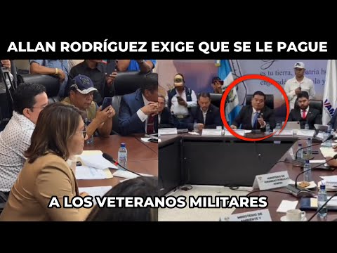 DIPUTADOS DE VAMOS EXIGEN FONDOS PARA PAGARLE A LOS VETERANOS MILITARES, GUATEMALA