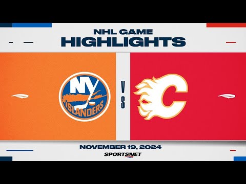 NHL Highlights | Flames vs. Islanders - November 19th, 2024