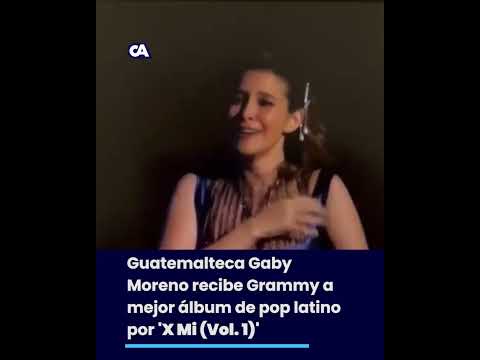 Guatemalteca Gaby Moreno recibe Grammy a mejor a?lbum de pop latino por 'X Mi Vol  1'