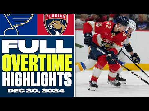 St. Louis Blues at Florida Panthers | FULL Overtime Highlights - December 20, 2024