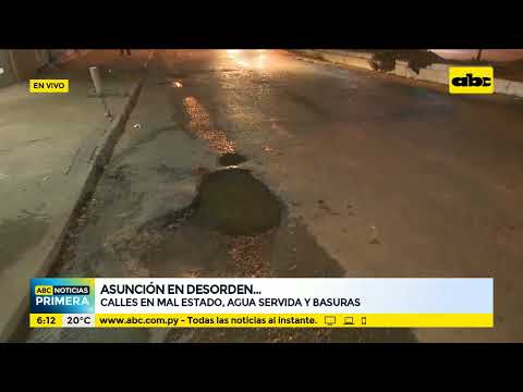 Calles de Asunción en desorden