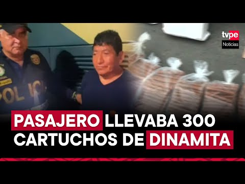 Chorrillos: PNP incauta 300 cartuchos de dinamita en bus interprovincial