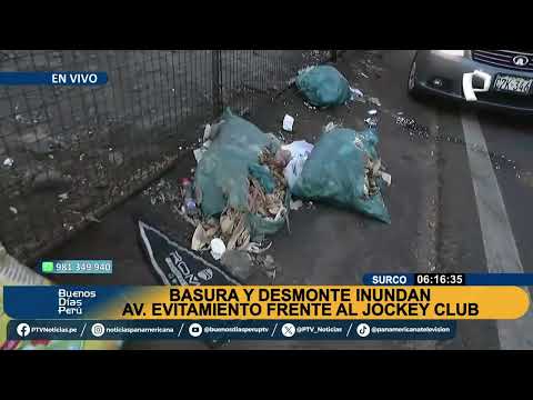 Surco: se registran montículos de basura y desmonte a pocos metros del Jockey Plaza
