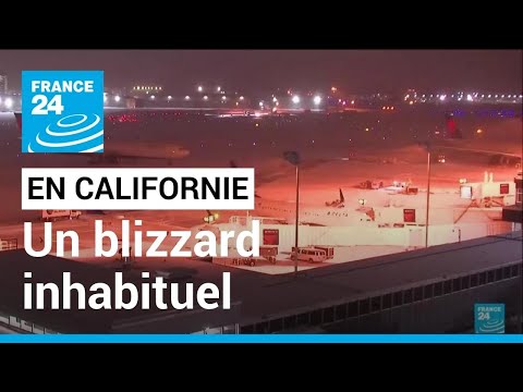 La Californie sous la neige : blizzard inhabituel, plusieurs axes routiers fermés • FRANCE 24