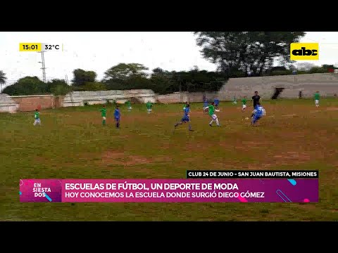 Escuelas de fútbol, un deporte de moda: hoy conocemos la escuela donde surgió Diego Gómez