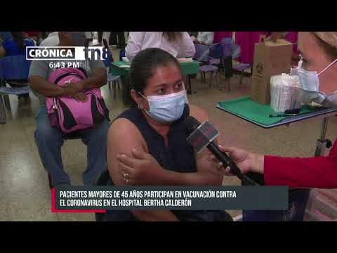 MINSA continúa jornada de vacunación en el Hospital Bertha Calderón - Nicaragua