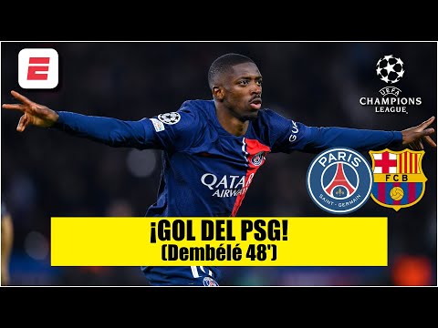 GOL DE DEMBÉLÉ para el empate del PSG 1-1 vs BARCELONA en PARÍS | UEFA Champions League