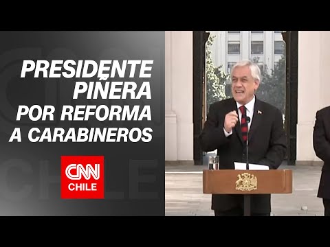 Pdte. Piñera llama al Congreso a aprobar agenda de seguridad tras reunión por reforma a Carabineros