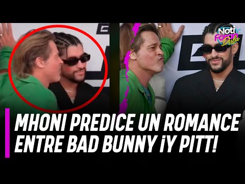 Mhoni Vidente predice un romance entre Bad Bunny ¡y Brad Pitt!
