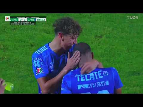 Gol de Luis Quiñones | Santos 0-3 Tigres | Liga BBVA MX - Clausura 2023 - Jornada 1