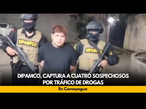 DIPAMCO, captura a cuatro sospechosos por tráfico de drogas, en Comayagua