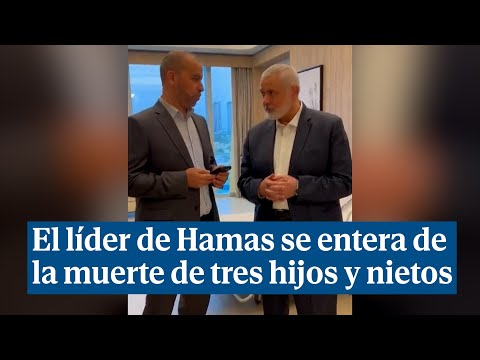 El líder de Hamas se entera de la muerte de tres de sus hijos y tres nietos por un ataque israelí