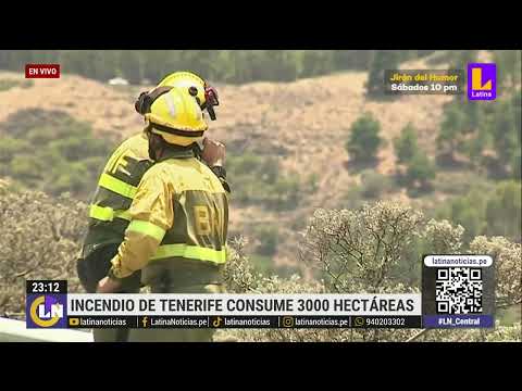 España: evacúan a ciudadanos de Tenerife por incendios forestales