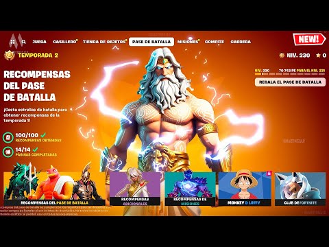 ?? *OFICIAL*  TRAILER del PASE de BATALLA de FORTNITE TEMPORADA 2 CAPÍTULO 5: Mitos y MortalesZEUS