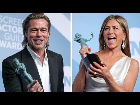 Brad Pitt y Jennifer Aniston acaparan la atención en los premios SAG