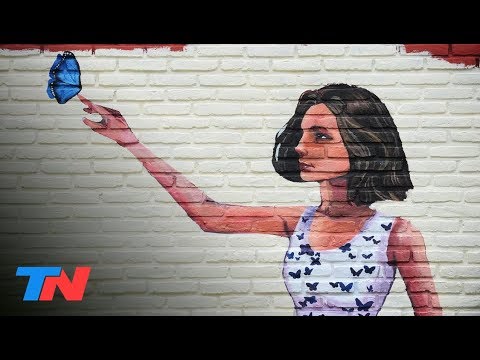 Pintaron un mural a 5 años del crimen de Lola Chomnalez