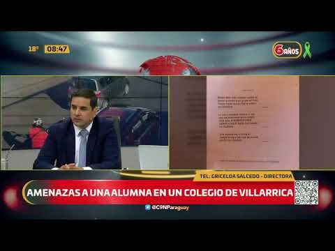 Villarrica: Amenazas a una alumna en una institución educativa