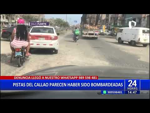 Vecinos del Callao denuncian mal estado de la avenida Perú por falta de mantenimiento