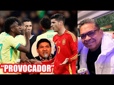 Vinicius desata la pelea en el amistoso España vs. Brasil: tensión con Morata