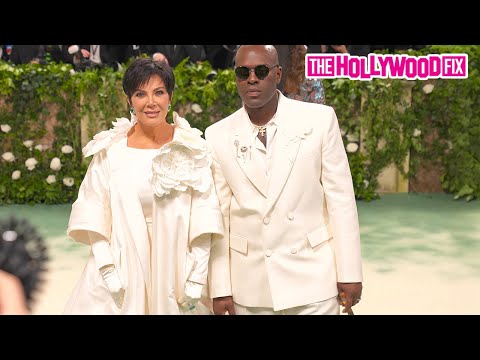 Kris Jenner & Corey Gamble Arrive At The 2024 Met Gala Celebrating Sleeping Beauties In New York