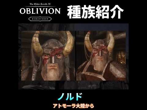 【オブリビオンRE】種族紹介！筋力万歳、北の戦闘民族、ノルドについて！#theelderscrolls #oblivion