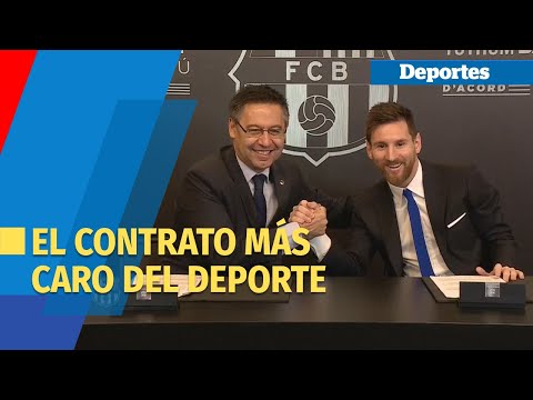 Messi tiene firmado con el Barca el contrato más caro del deporte