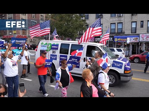 Baja asistencia en la Gran Marcha en apoyo a Kamala Harris en Nueva York