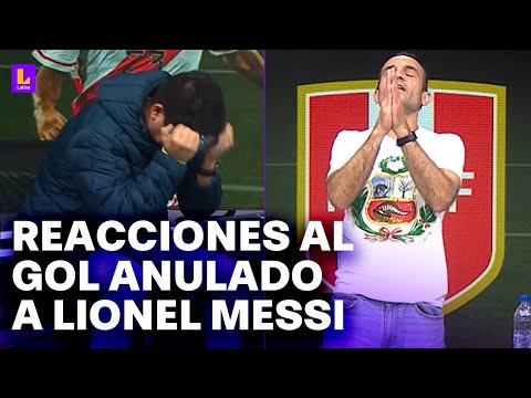 El tercer gol de Lionel Messi ante Perú generó diferentes reacciones antes de ser anulado