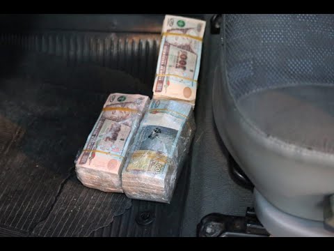 Localizan gran cantidad de dinero en el interior de un automóvil en la ruta a El Salvador