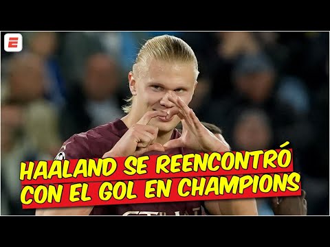 POR FIN HAALAND. El noruego anotó el 3ro del Manchester City que ya golea | Champions League