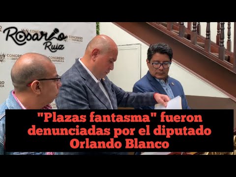 Diputado Orlando Blanco revela plazas fantasma en legislaturas de Allan Rodríguez y Shirley Rivera