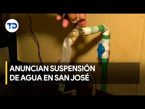 Suspenderán servicio de agua potable en Desamparados, La Unión y San José