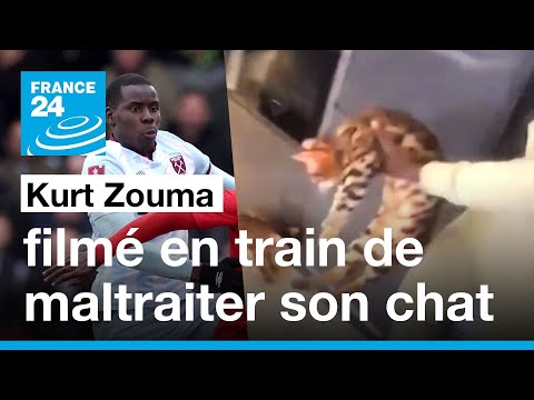 Le footballeur Kurt Zouma filmé en train de frapper violemment son chat • FRANCE 24