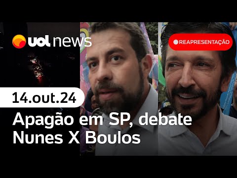 Debate Boulos x Nunes na Band, apagão em SP, entrevista de Malafaia e+ | Reapresentação UOL News