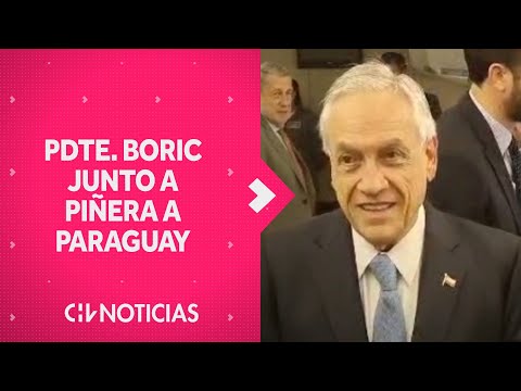 Piñera viajó en el avión presidencial junto a Boric al cambio de mando en Paraguay