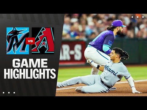 Marlins vs. D-backs Game Highlights (6/27/25) | MLB Highlights