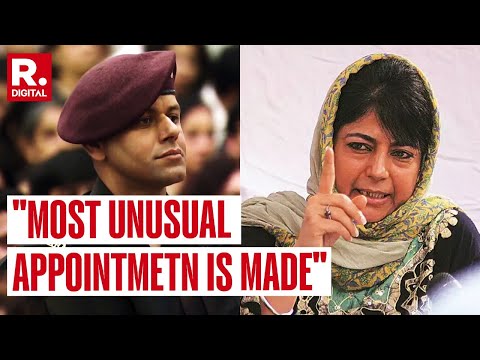 Mehbooba Mufti Questions On Appointment Of Army Colonel To Train J&K Police