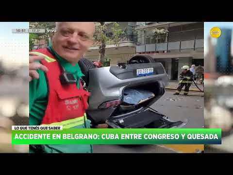 Accidente en Belgrano: Cuba entre Congreso y Quesada ?N8:00? 01-04-24