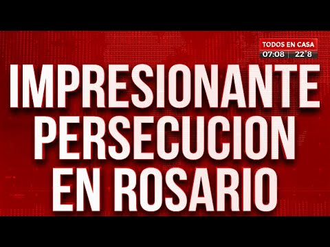 Cinematográfica persecución en Rosario